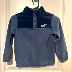❤️4 for $25❤️ Puma fleece quarter button up sweater size 6‎